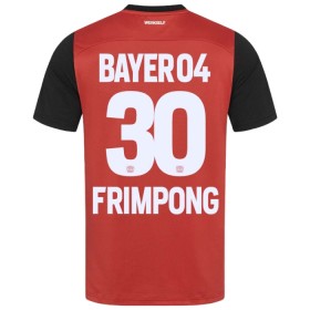 Camiseta de fútbol Bayer 04 Leverkusen Jeremie Frimpong 30 1ª equipación 2024-25